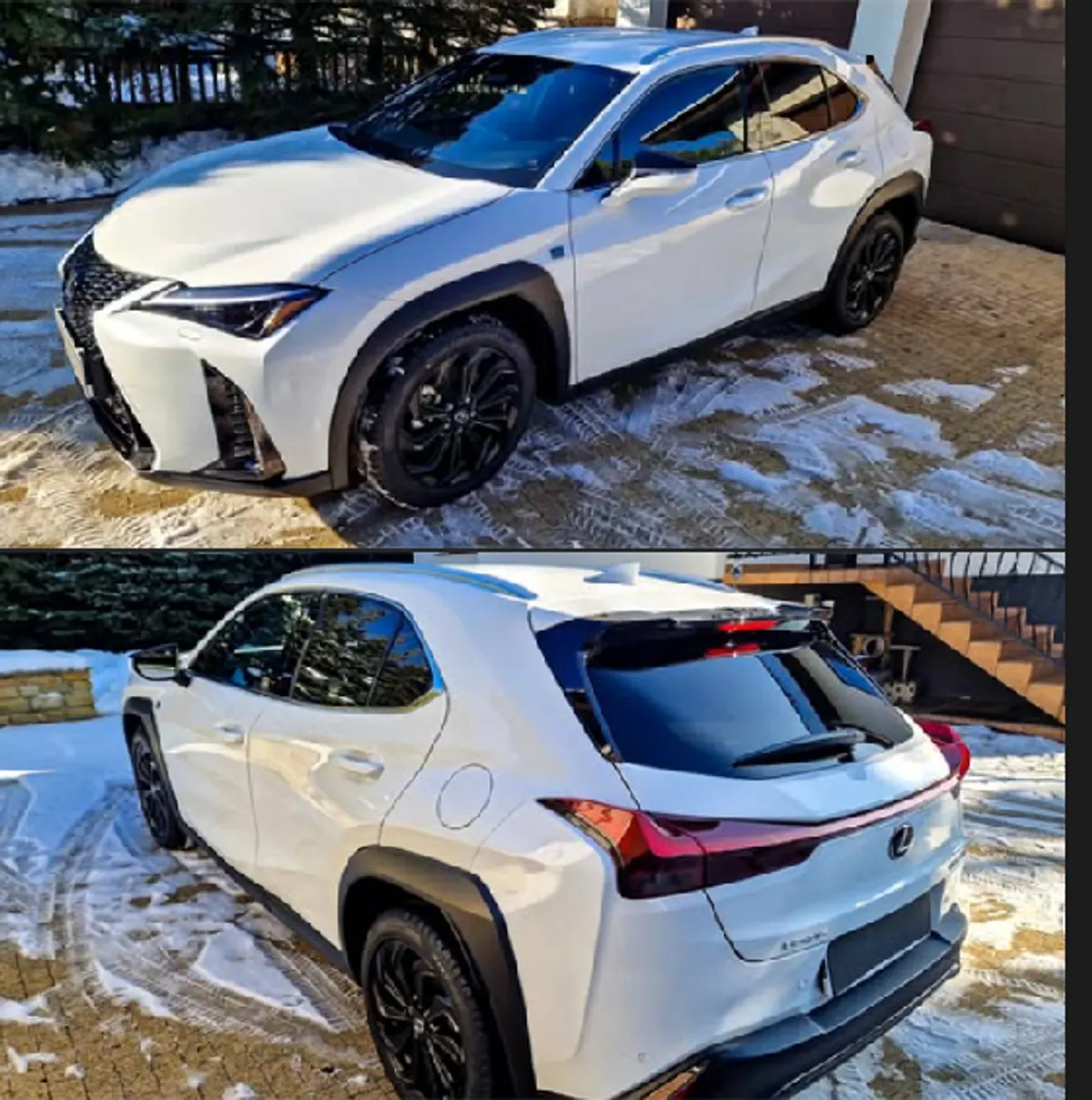 Lexus UX biały — zimowy detailing, powłoka ceramiczna