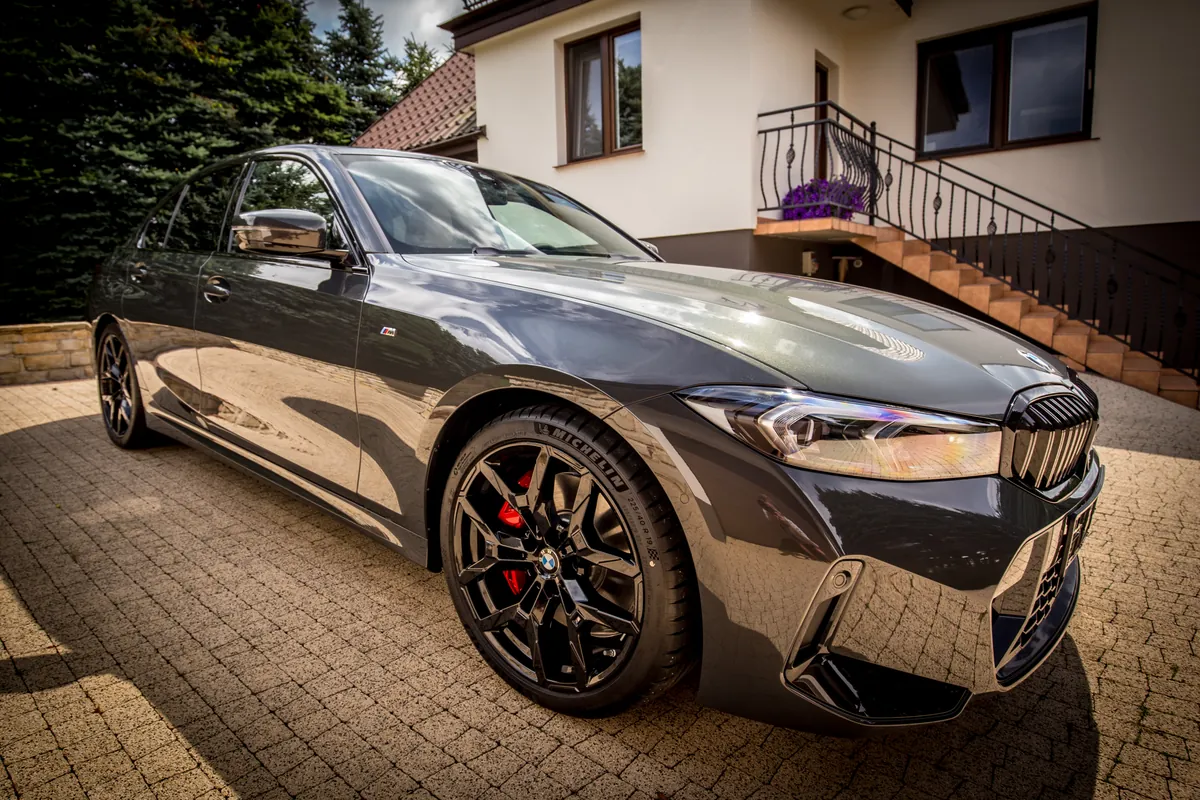 BMW 320d grafit — korekta lakieru, ceramika, felgi